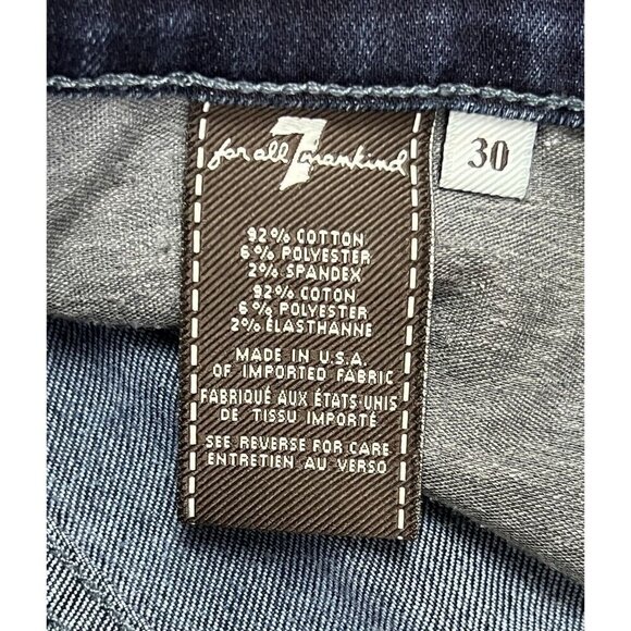 SEVEN 7 FOR ALL MANKIND Men’s Carson Luxe Performance Jeans Dark Wash Size 30 - Picture 4 of 12